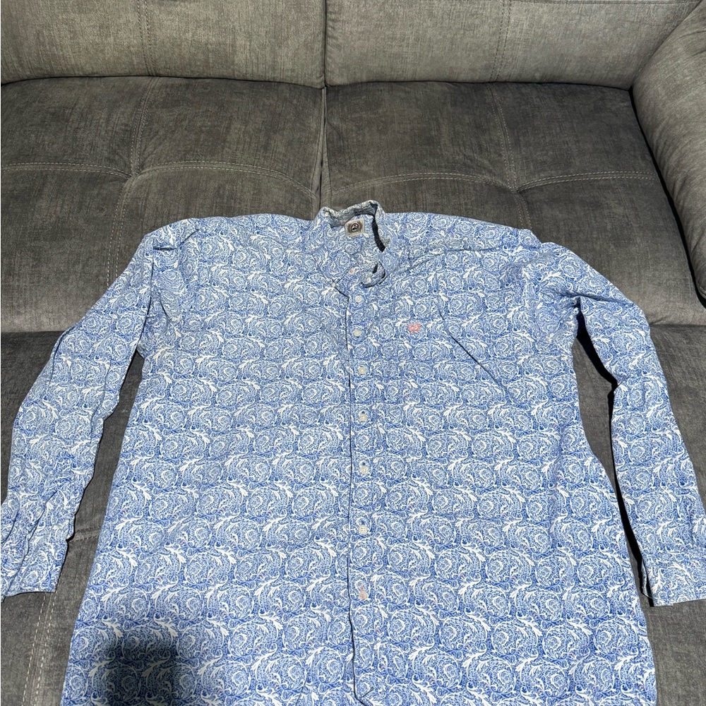 Cinch men’s long sleeve button up shirt